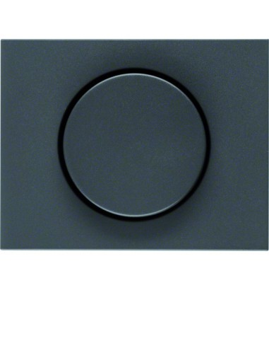 K.1 Płytka czołowa z pokrętłem regulacyjnym do ściemniacza obrotowego, antracyt mat, lakierowany 11357006 Berker Hager