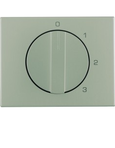 K.5 Płytka czołowa z pokrętłem do łącznika 3-pozycyjnego z pozycją zerową, stal szlachetna nierdzewna 10877104 Berker Hager 2