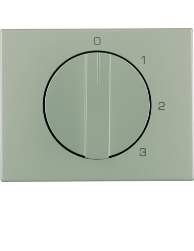 K.5 Płytka czołowa z pokrętłem do łącznika 3-pozycyjnego z pozycją zerową, stal szlachetna nierdzewna 10877104 Berker Hager