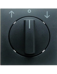 B.x Płytka czołowa z pokrętłem do łącznika żaluzjowego obrotowego, antracyt mat 10801606 Berker Hager 2