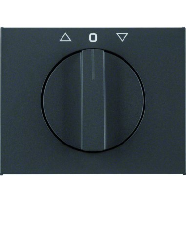 K.1 Płytka czołowa z pokrętłem do łącznika żaluzjowego obrotowego, antracyt mat, lakierowany 10777106 Berker Hager