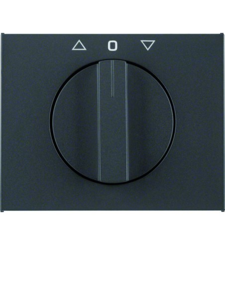 K.1 Płytka czołowa z pokrętłem do łącznika żaluzjowego obrotowego, antracyt mat, lakierowany 10777106 Berker Hager