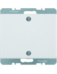 Arsys Zaślepka z elementem centralnym i mocowaniem na śruby, biały 10450169 Berker Hager 2