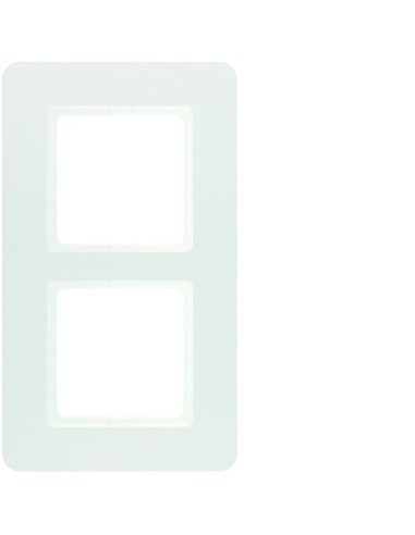 Q.7 Ramka 2-krotna, biały aksamit, lakierowany 10126189 Berker Hager