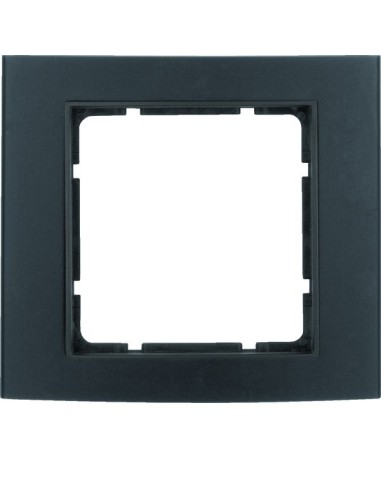 B.3 Ramka 1-krotna, alu, czarny/antracyt  10113005 Berker Hager