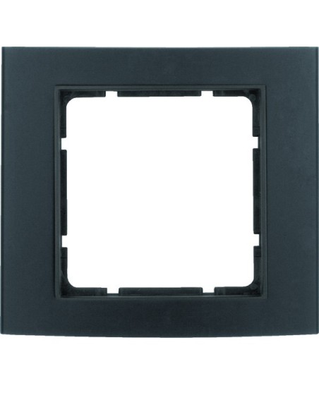 B.3 Ramka 1-krotna, alu, czarny/antracyt  10113005 Berker Hager