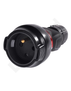 HELMO Wtyczka przenośna gumowa 16A 2P+Z 230V IP44 z blokadą IP44 50112