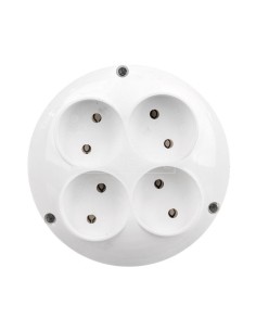 Rozgałęźnik wtyczkowy  4-gniazda b/u RO-4