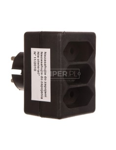 Rozgałęźnik wtyczkowy 3-gniazda b/u EURO R-3PC
