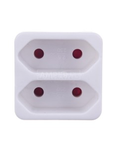 Rozgałęźnik wtyczkowy 2-gniazda b/u Euro 1508030