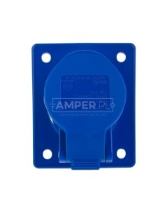 Gniazdo tablicowe skośne 16A 3P 230V niebieskie IP44 TWIST 413-6