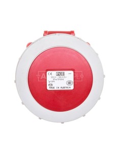 Gniazdo tablicowe 32A 4P 400V /75x75/ czerwone IP67 POWER TWIST 3242-6