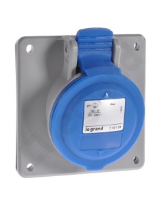 Gniazdo tablicowe 16A 3P 230V niebieskie IP44 P17 TEMPRA PRO 555184