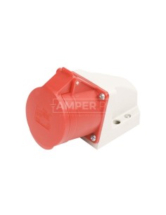 Gniazdo stałe 32A 5P 400V czerwone IP44 /mała obudowa/ 125-6k