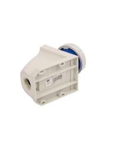 Gniazdo stałe 16A 3P 230V niebieskie IP67 /bez dławnicy/ 1132-6