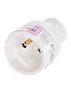 HELMO Gniazdo przenośne 2P+Z 16A białe 50102 2