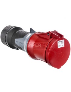 Gniazdo przenośne PowerTOP Xtra 63A 5P 6h 400V czerwone IP44 14112 MEN14112