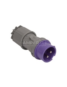 Wtyczka przenośna 16A 2P 24V fioletowa IP44 TWIST 062v