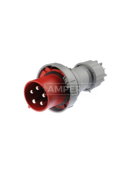 Wtyczka przenośna 125A 5P 400V czerwona IP67 POWER TWIST 045-6