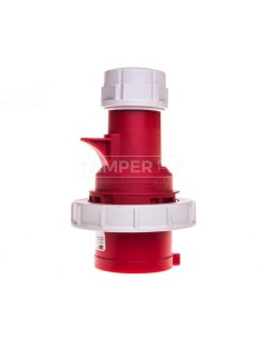 Wtyczka przenośna (zwrotnica faz) 32A 5P 400V czerwona IP67 SHARK 70252-6