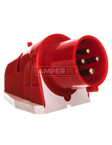 Wtyczka odbiornikowa naścienna Quick-Connect 32A 4p 400V 6h IP44 24405