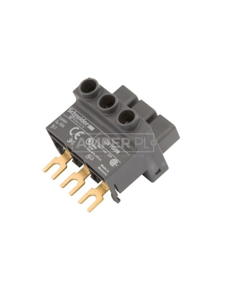 Blok zasilający zestaw szyn od góry GV1G09