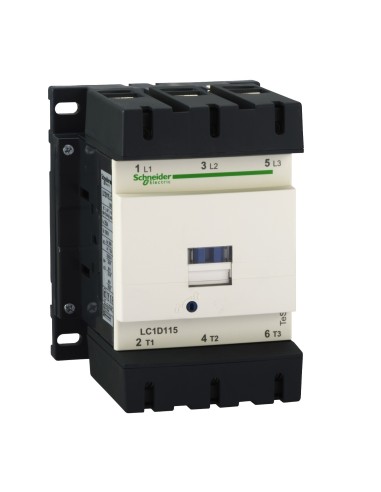 Stycznik mocy I 115A [AC-3], styki pom. 1NC+1NO, nap. cewki 230 V AC LC1D115P5