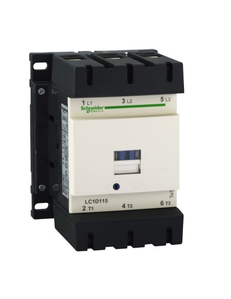 Stycznik mocy I 115A [AC-3], styki pom. 1NC+1NO, nap. cewki 110 V AC LC1D1156F7