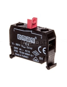 Styk pomocniczy 1R montaż do ścianki tylnej T0-C4BK