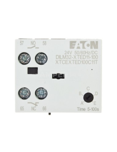 Elektroniczny moduł czasowy opoźnione odpodanie 0,05-100s 1Z 1R 24V AC/DC DILM32-XTED11-100(RA24) 104946