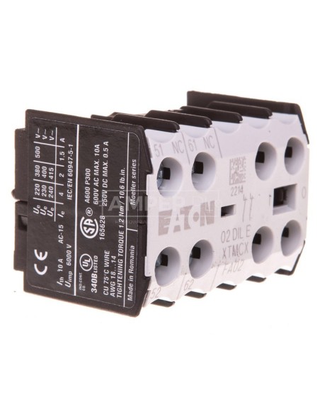 Styk pomocniczy 2R montaż czołowy 02DILE 010240