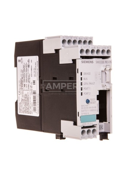 Elektroniczny moduł zabezpieczający silnik 4we/3wy 24V DC ETHERNET RJ45 3UF7011-1AB00-0