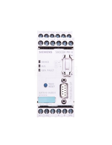 Elektroniczny moduł zabezpieczający silnik 4we/3wy 110-240V AC/DC PROFIBUS RS485 rozszerzeniowy 3UF7010-1AU00-0