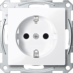 Gniazdo wtykowe SCHUKO, z przesłoną, zaciski śrub., B.A, P, Sys M Merten MTN2400-0325 Schneider