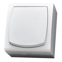 Madera wyłącznik 1-biegunowy IP44 biały ŁNH-1N 00 - hurtownia elektryczna Amper.pl