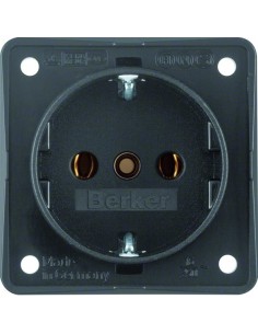 Integro Flow Gniazdo SCHUKO, antracyt, mat 941852505 Berker Hager 2