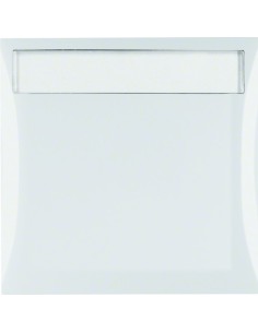 Integro Flow Ramka 1-krotna z pokrywą i polem opisowym, biały, połysk 919882502 Berker Hager 2