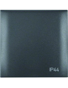 Integro Flow Ramka z pokrywą z nadrukiem "IP44", antracyt, mat 918282595 Berker Hager 2