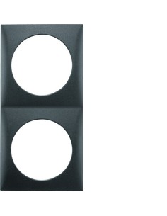 Integro Flow Ramka 2-krotna, antracyt, mat 918262515 Berker Hager 2