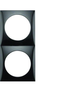 Integro Flow Ramka 2-krotna, czarny, połysk 918262510 Berker Hager 2