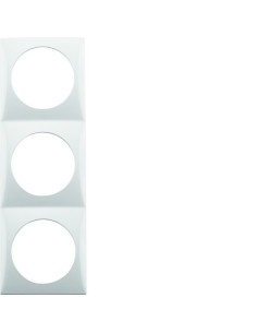 Integro Flow Ramka 3-krotna, biały, połysk 918192519 Berker Hager 2