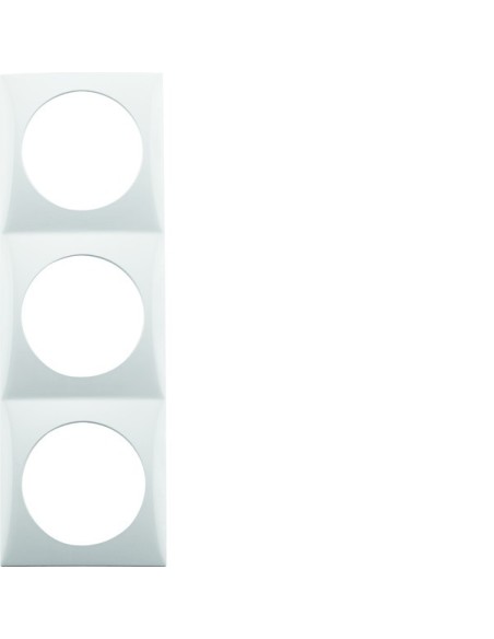Integro Flow Ramka 3-krotna, biały, połysk 918192519 Berker Hager