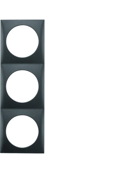 Integro Flow Ramka 3-krotna, antracyt, mat 918192515 Berker Hager