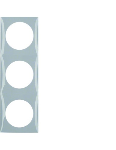 Integro Flow Ramka 3-krotna, szary, połysk 918192507 Berker Hager