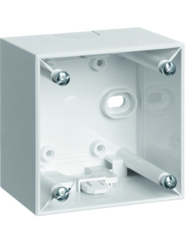 Integro Flow Puszka natynkowa 1-krotna wysoka, biały, połysk 911512509 Berker Hager