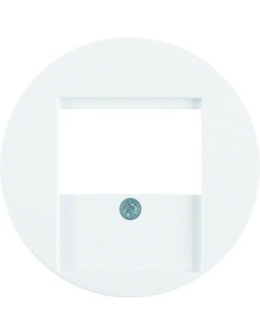 R.1/R.3 Płytka czołowa do gniazda głośnikowego, biały, połysk 6810332089 Berker Hager 2