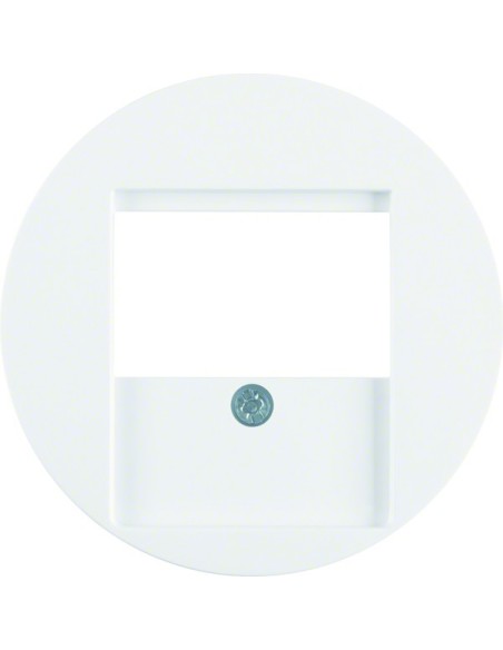 R.1/R.3 Płytka czołowa do gniazda głośnikowego, biały, połysk 6810332089 Berker Hager