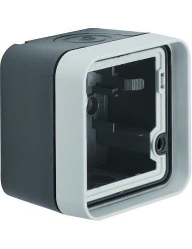 W.1 Adapter natynkowy 1-kr, IP55, szary  6118913505 Berker Hager