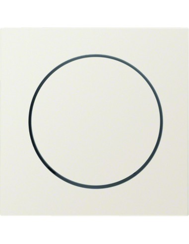 B.Kwadrat Płytka czołowa z pokrętłem regulacyjnym do ściemniacza obrotowego, kremowy, połysk 5311378982 Berker Hager