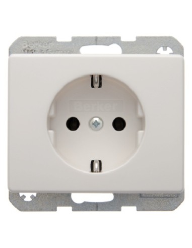 Arsys Gniazdo SCHUKO, biały  47150069 Berker Hager